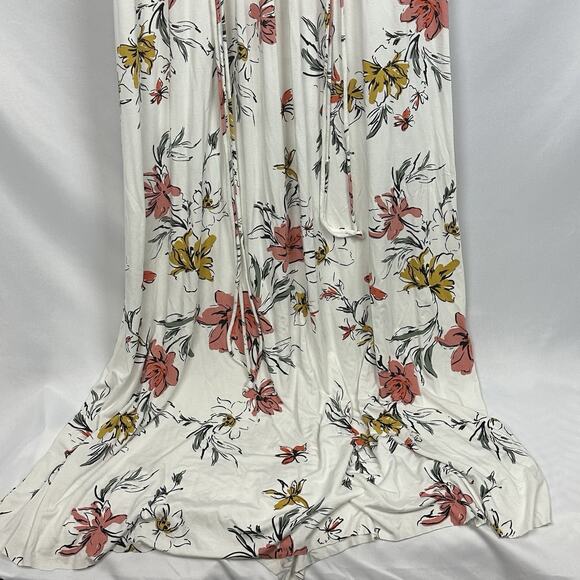 Rachel Pally Sleeveless Caftan Maxi Dress - Xs Rose Ivory Floral Print Vacation - Picture 2 of 8